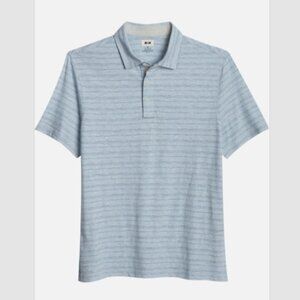 Joseph Abboud Modern Fit Short Sleeve Polo Shirt - colour: light blue